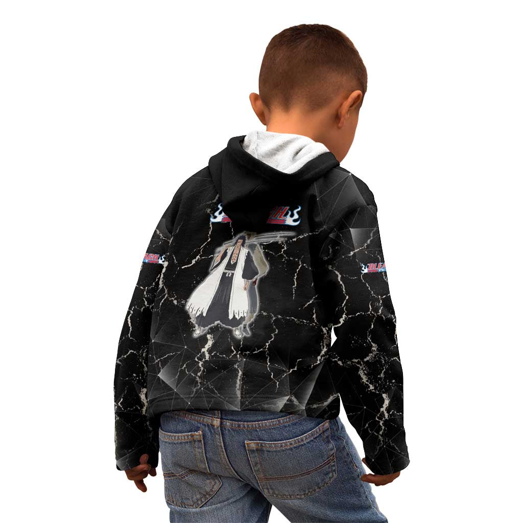 Zaraki Kenpachi Bleach Kid Hoodie Dark Marble Anime Shatter Style
