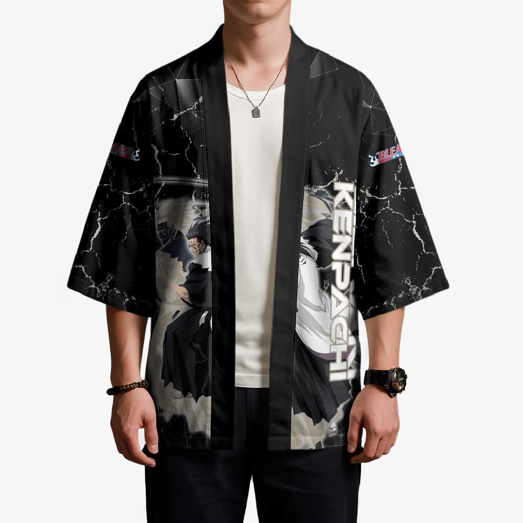 Zaraki Kenpachi Bleach Kimono Dark Marble Anime Shatter Style