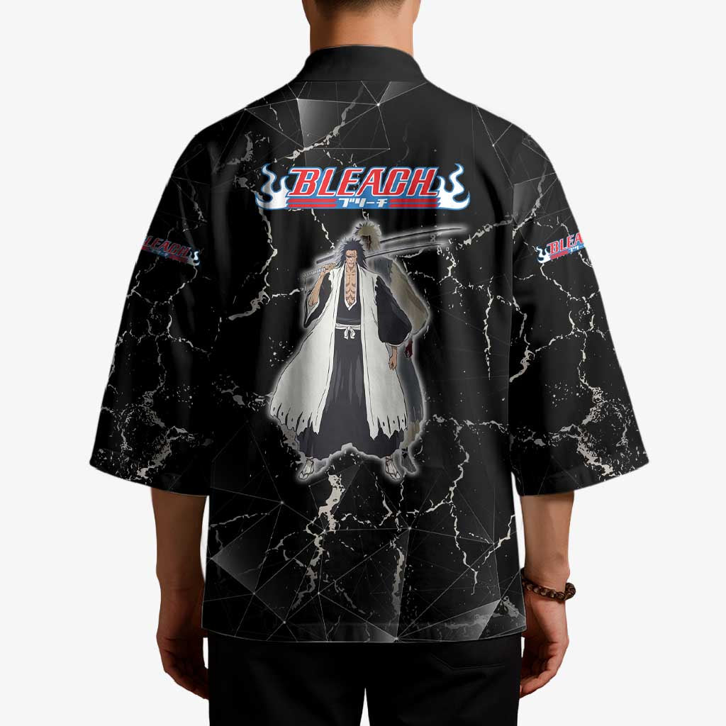 Zaraki Kenpachi Bleach Kimono Dark Marble Anime Shatter Style
