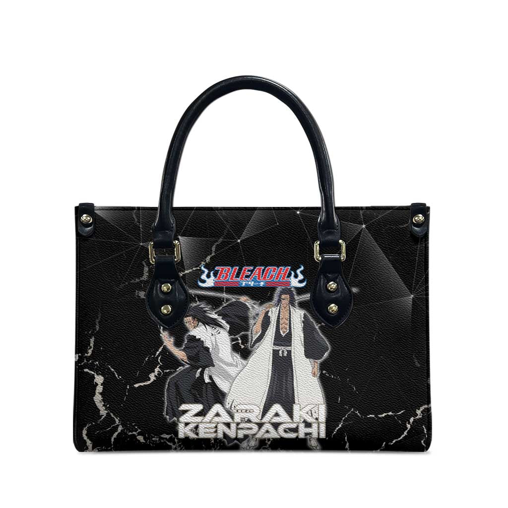 Zaraki Kenpachi Bleach Leather Bag Dark Marble Anime Shatter Style
