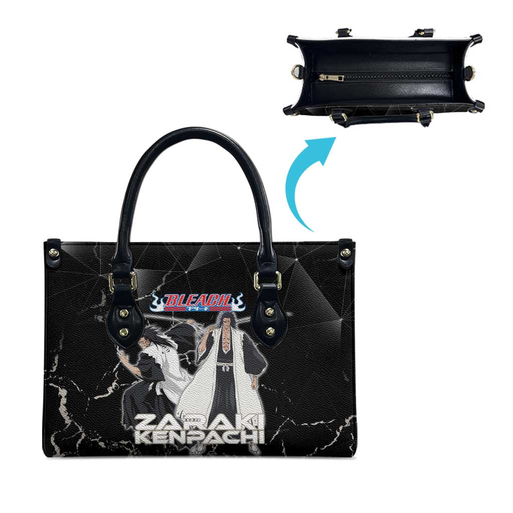 Zaraki Kenpachi Bleach Leather Bag Dark Marble Anime Shatter Style