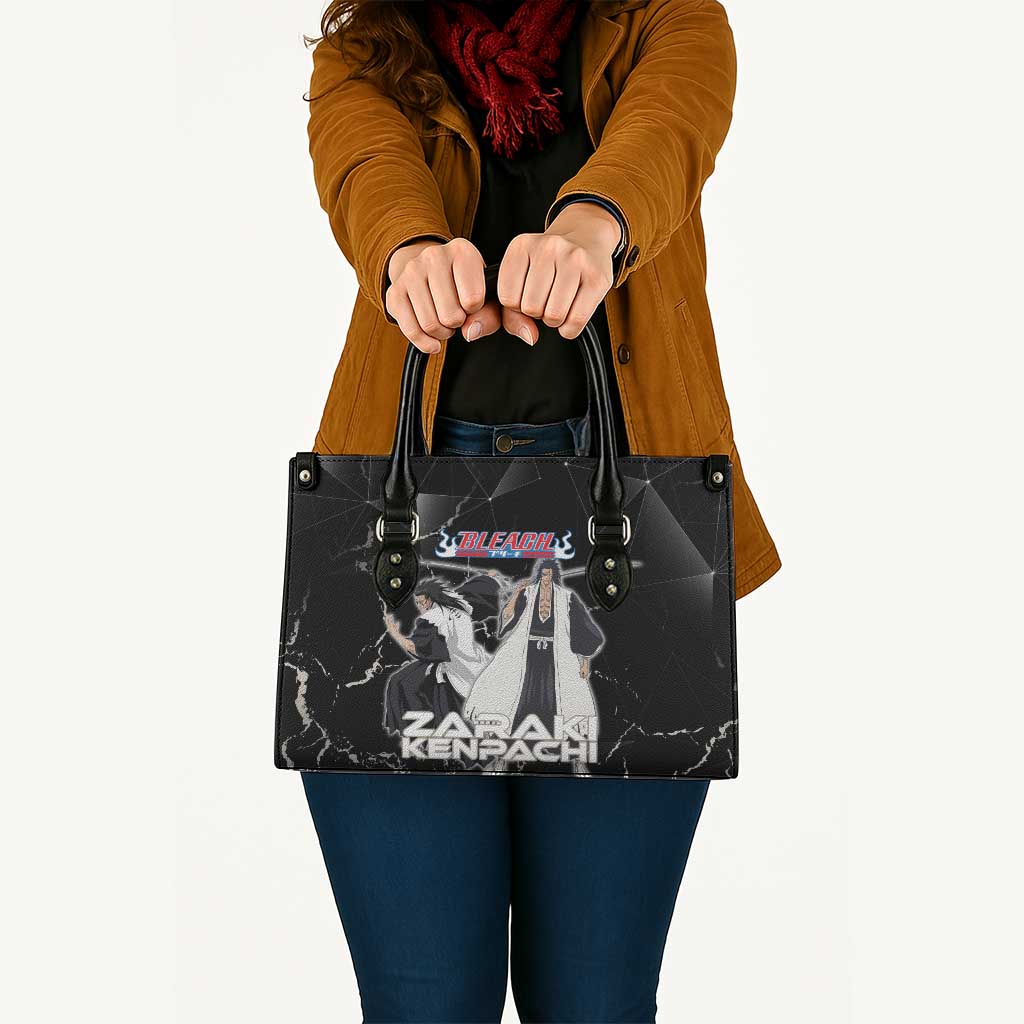 Zaraki Kenpachi Bleach Leather Bag Dark Marble Anime Shatter Style