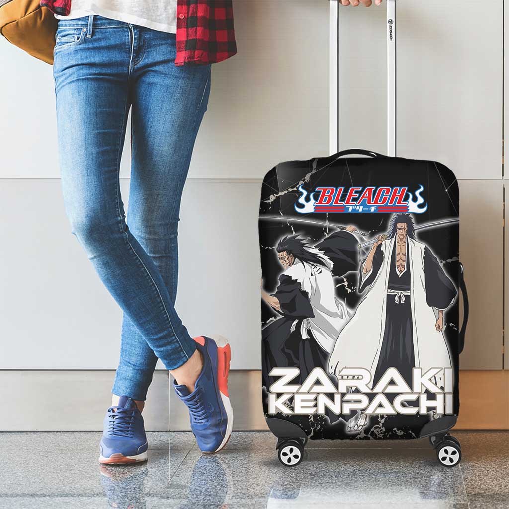 Zaraki Kenpachi Bleach Luggage Cover Dark Marble Anime Shatter Style