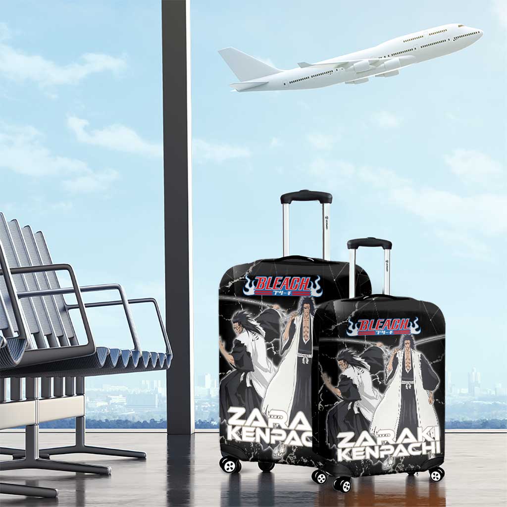 Zaraki Kenpachi Bleach Luggage Cover Dark Marble Anime Shatter Style