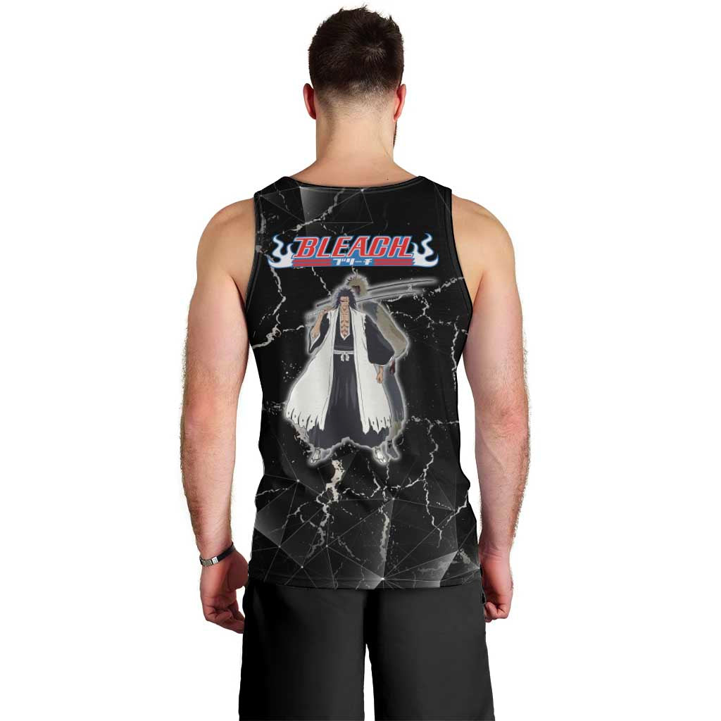 Zaraki Kenpachi Bleach Men Tank Top Dark Marble Anime Shatter Style
