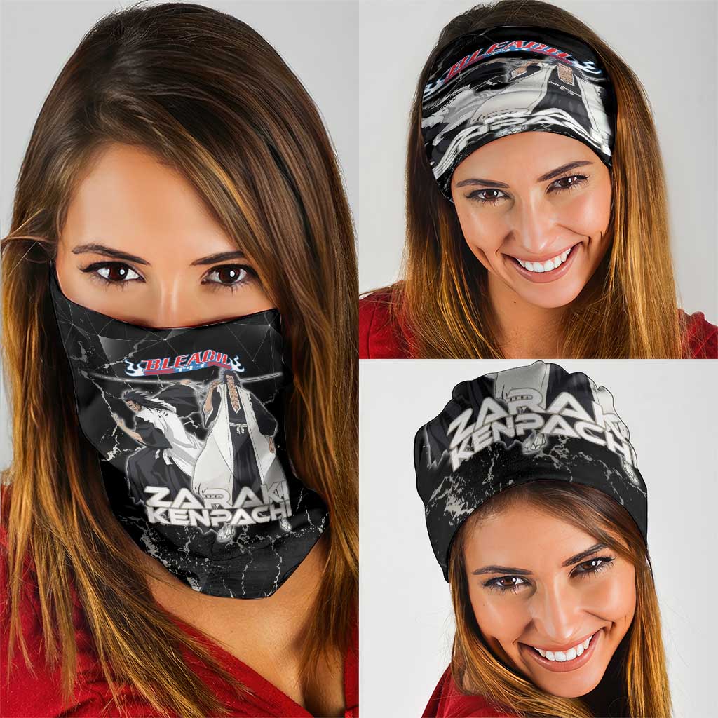 Zaraki Kenpachi Bleach Neck Gaiter Dark Marble Anime Shatter Style
