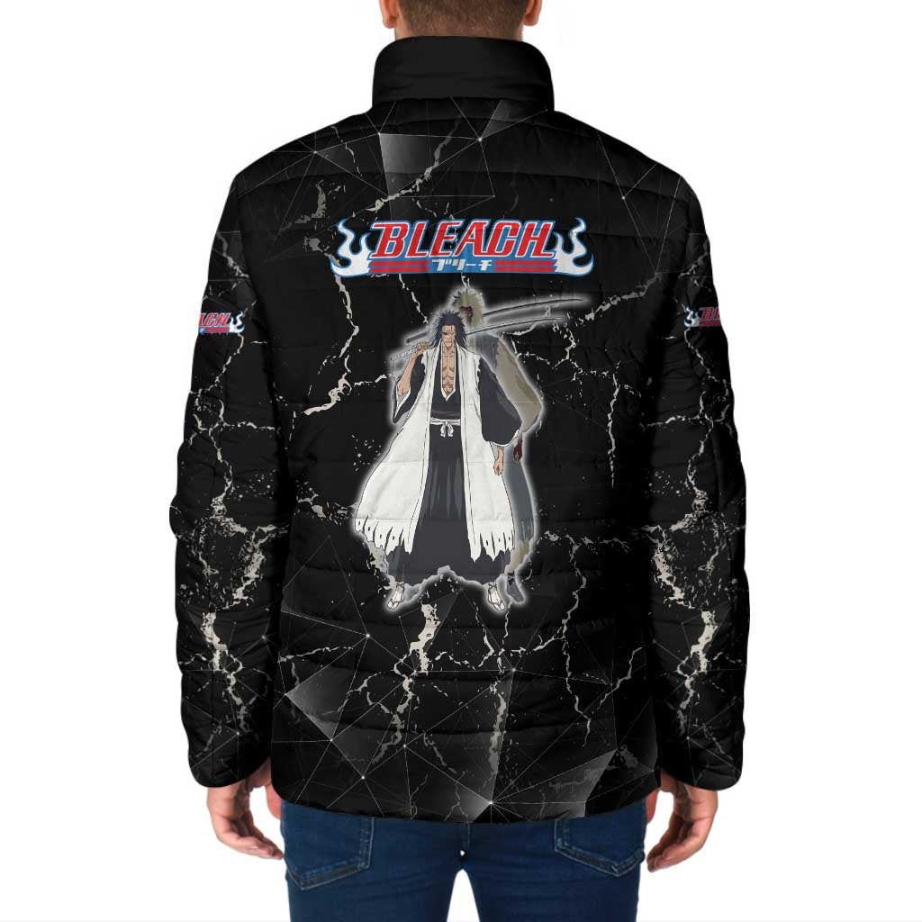 Zaraki Kenpachi Bleach Padded Jacket Dark Marble Anime Shatter Style