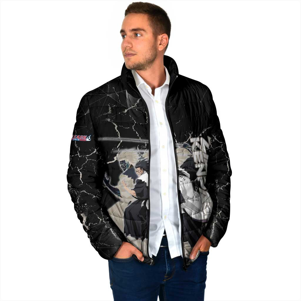 Zaraki Kenpachi Bleach Padded Jacket Dark Marble Anime Shatter Style