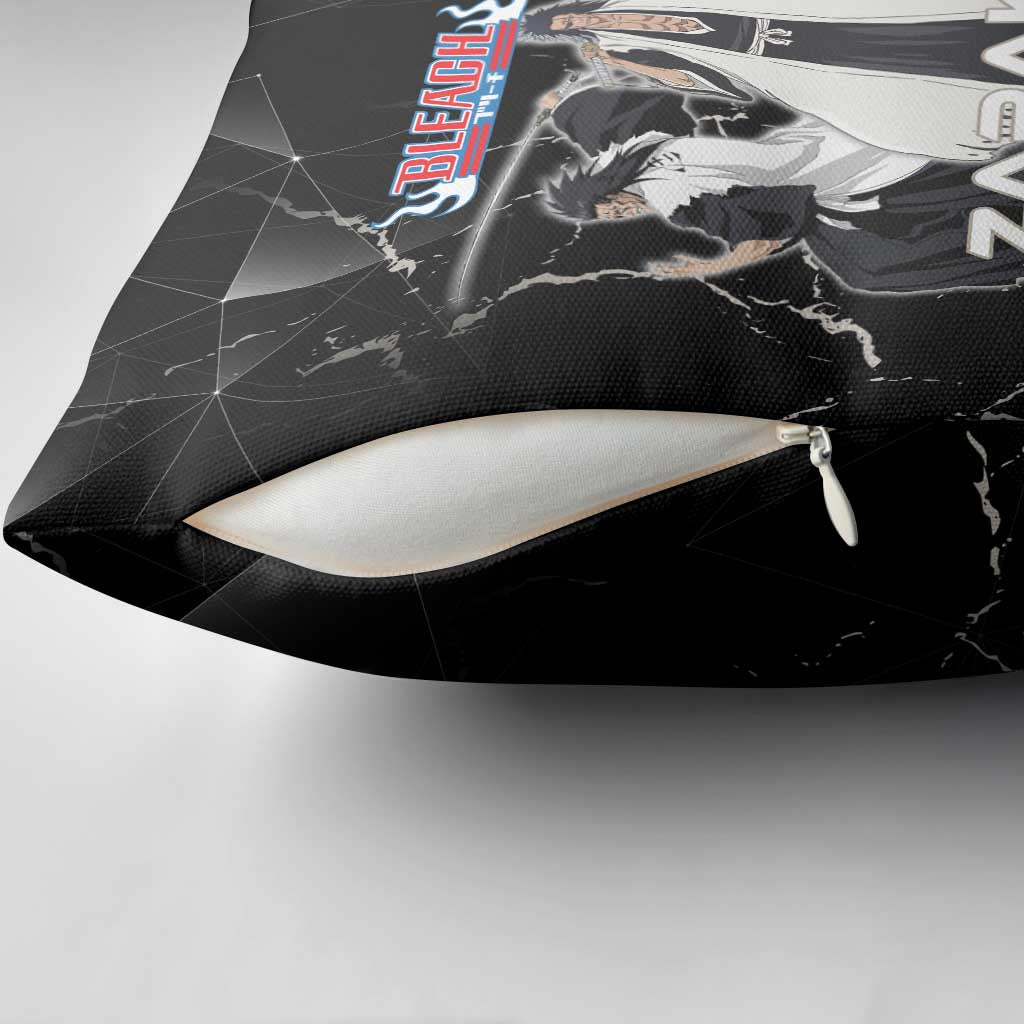 Zaraki Kenpachi Bleach Pillow Cover Dark Marble Anime Shatter Style