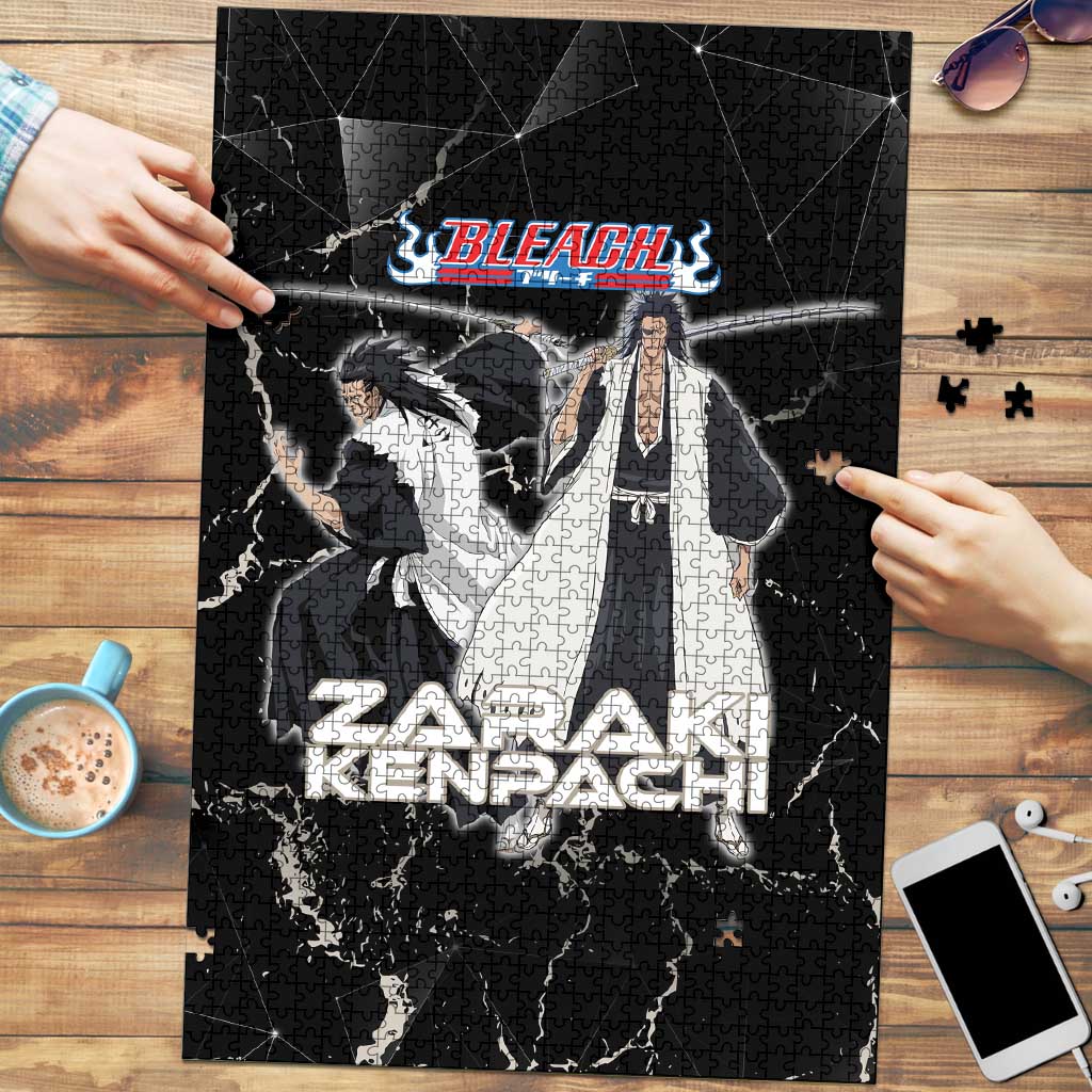 Zaraki Kenpachi Bleach Puzzle Dark Marble Anime Shatter Style