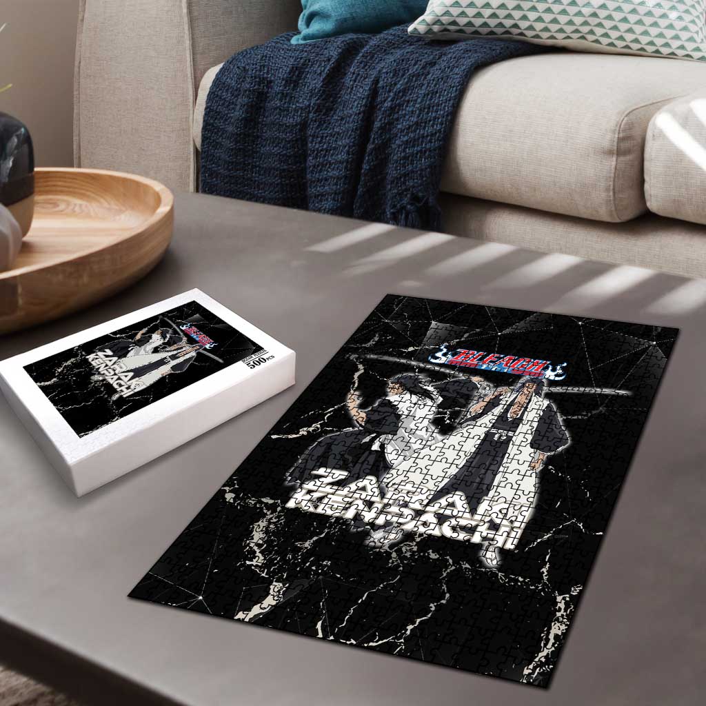 Zaraki Kenpachi Bleach Puzzle Dark Marble Anime Shatter Style
