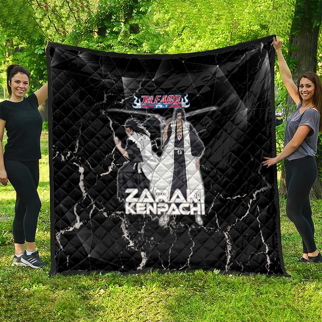 Zaraki Kenpachi Bleach Quilt Dark Marble Anime Shatter Style