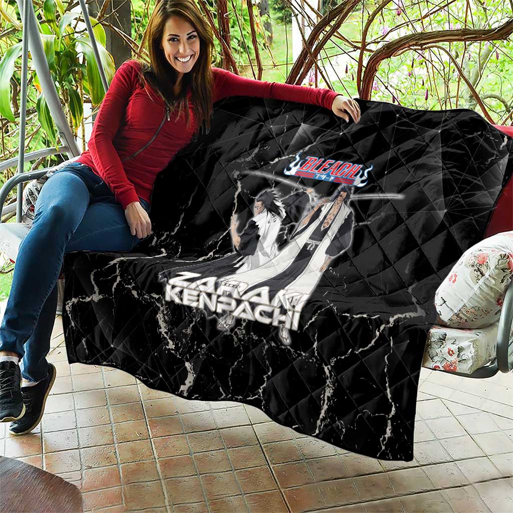 Zaraki Kenpachi Bleach Quilt Dark Marble Anime Shatter Style