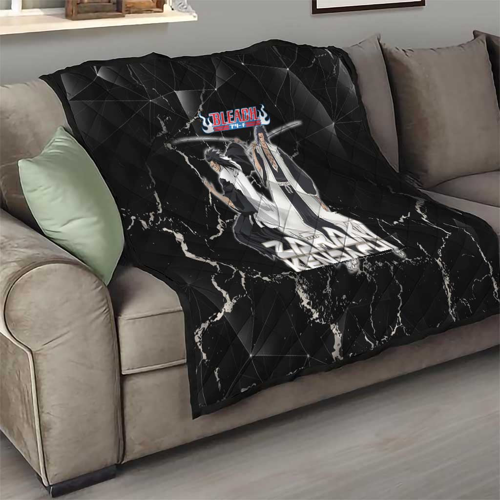 Zaraki Kenpachi Bleach Quilt Dark Marble Anime Shatter Style