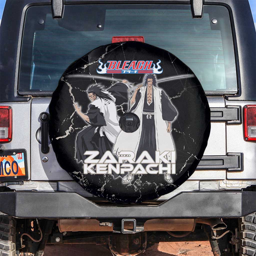 Zaraki Kenpachi Bleach Spare Tire Cover Dark Marble Anime Shatter Style
