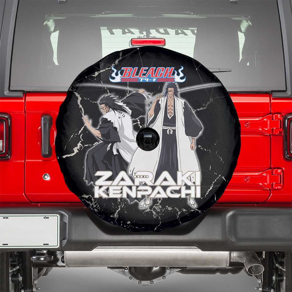 Zaraki Kenpachi Bleach Spare Tire Cover Dark Marble Anime Shatter Style
