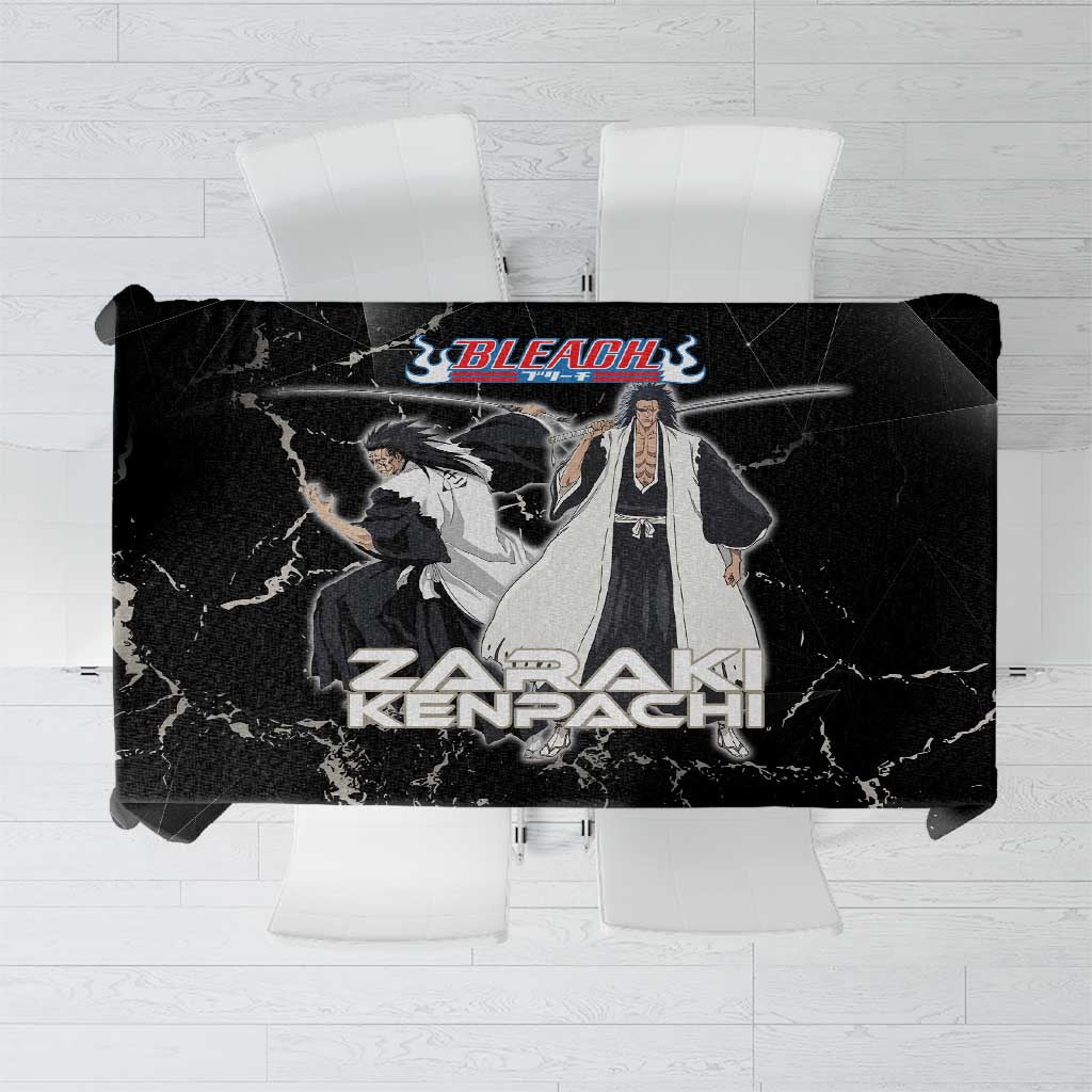 Zaraki Kenpachi Bleach Tablecloth Dark Marble Anime Shatter Style