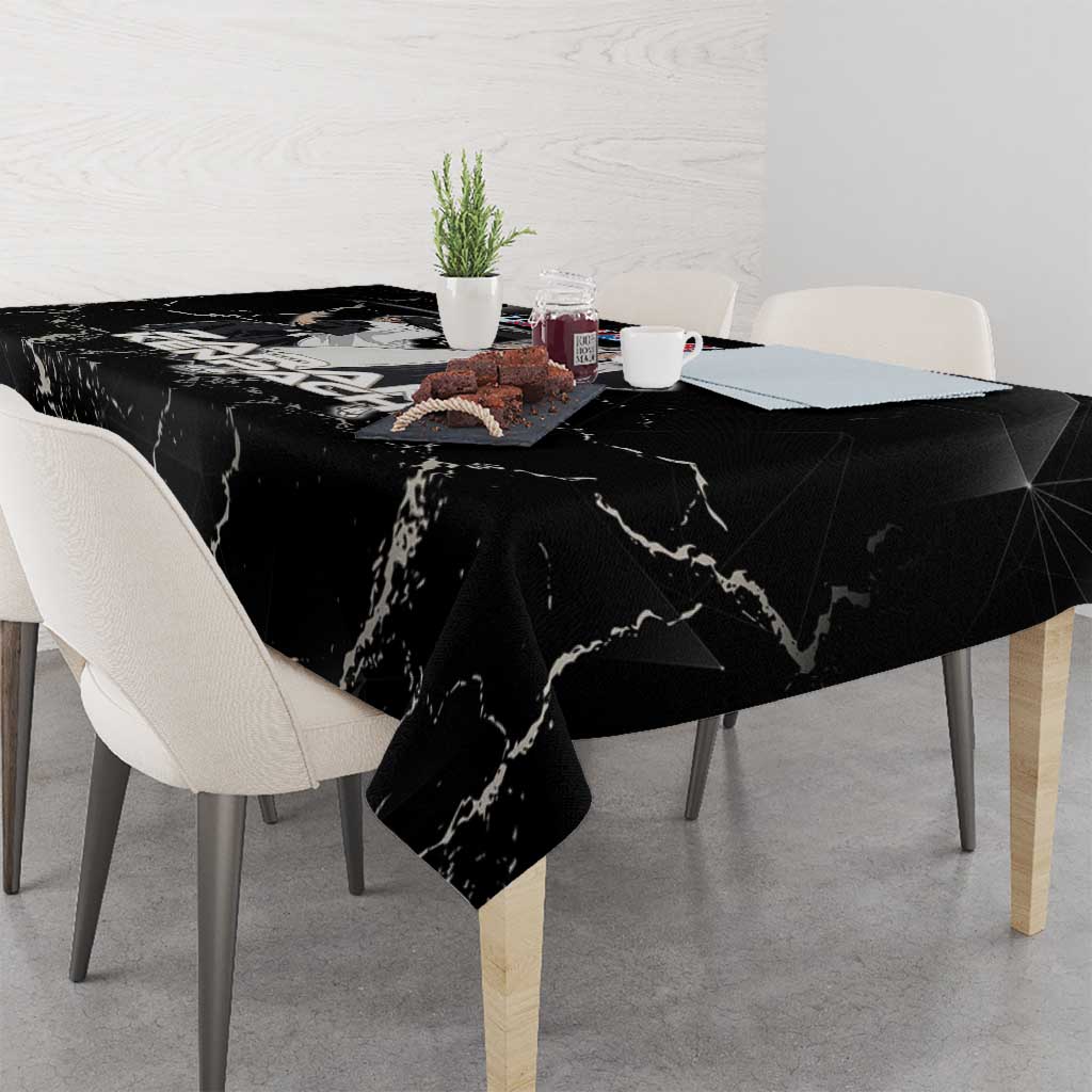 Zaraki Kenpachi Bleach Tablecloth Dark Marble Anime Shatter Style