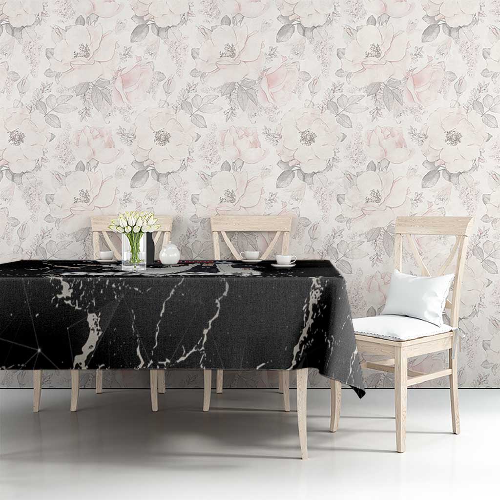 Zaraki Kenpachi Bleach Tablecloth Dark Marble Anime Shatter Style