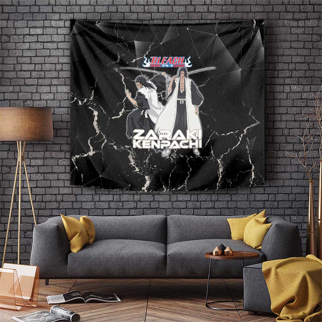 Zaraki Kenpachi Bleach Tapestry Dark Marble Anime Shatter Style
