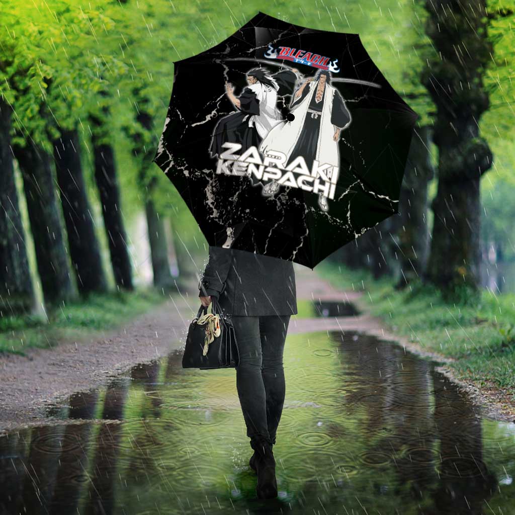 Zaraki Kenpachi Bleach Umbrella Dark Marble Anime Shatter Style