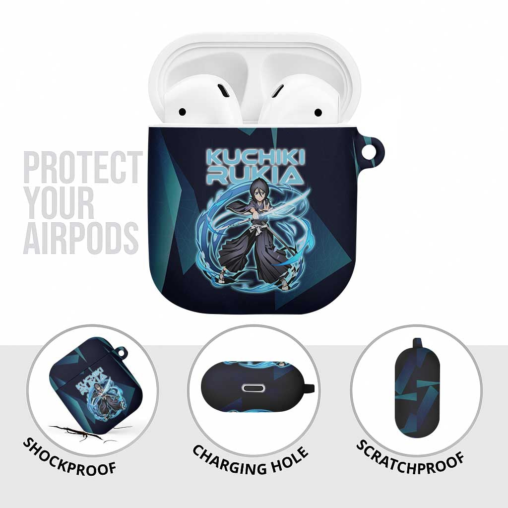 Kuchiki Rukia Bleach AirPods Case Frost Aura Anime Energy Style