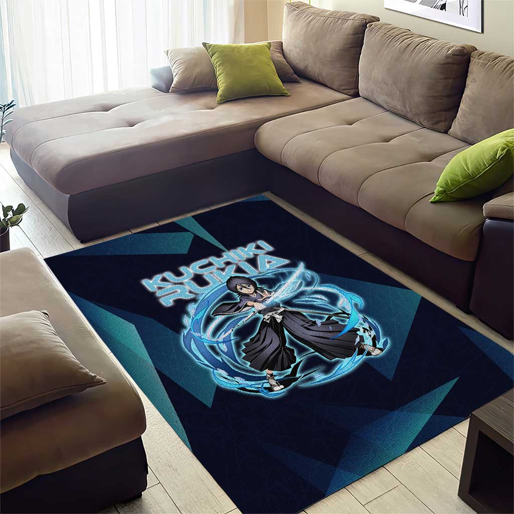 Kuchiki Rukia Bleach Area Rug Frost Aura Anime Energy Style