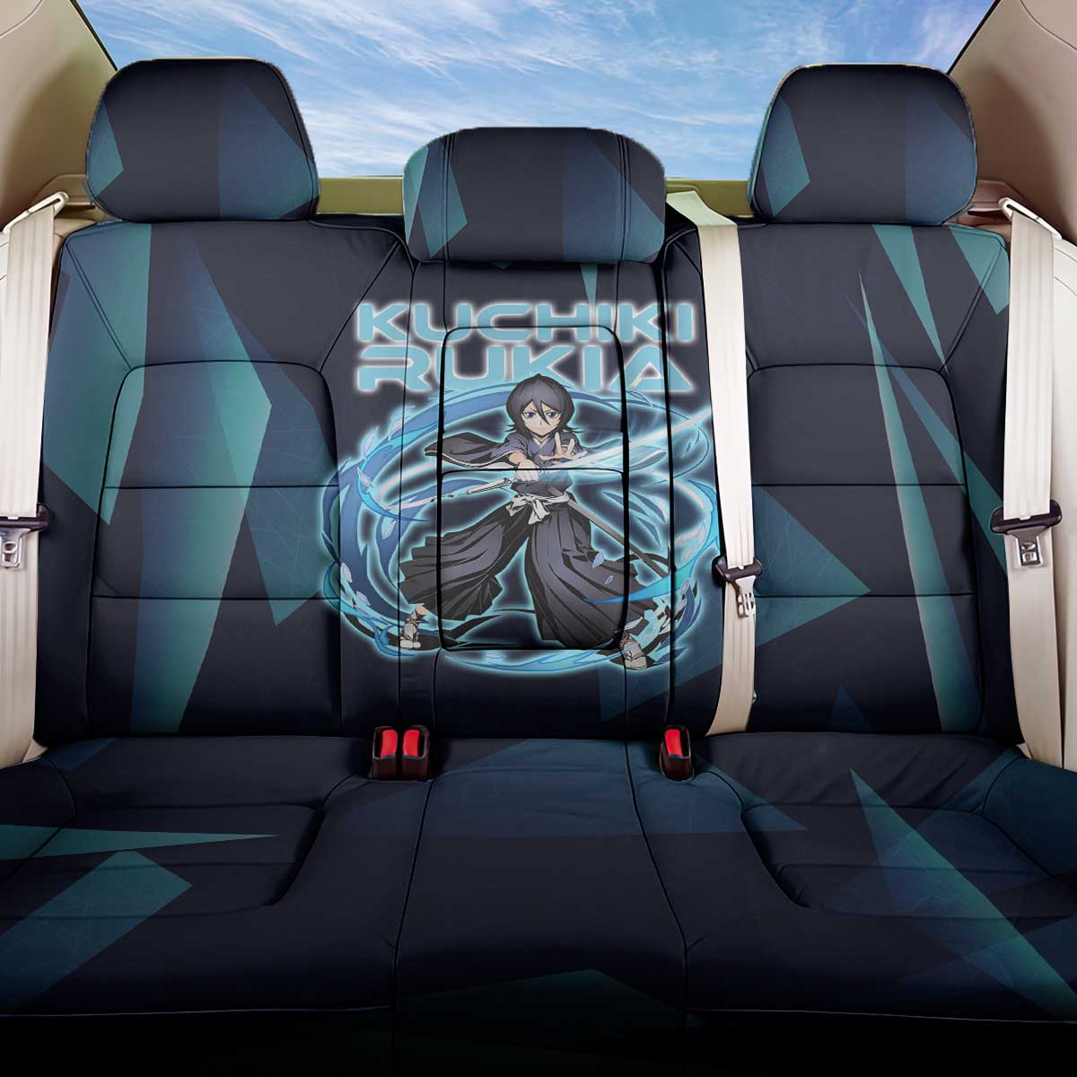 Kuchiki Rukia Bleach Back Car Seat Cover Frost Aura Anime Energy Style