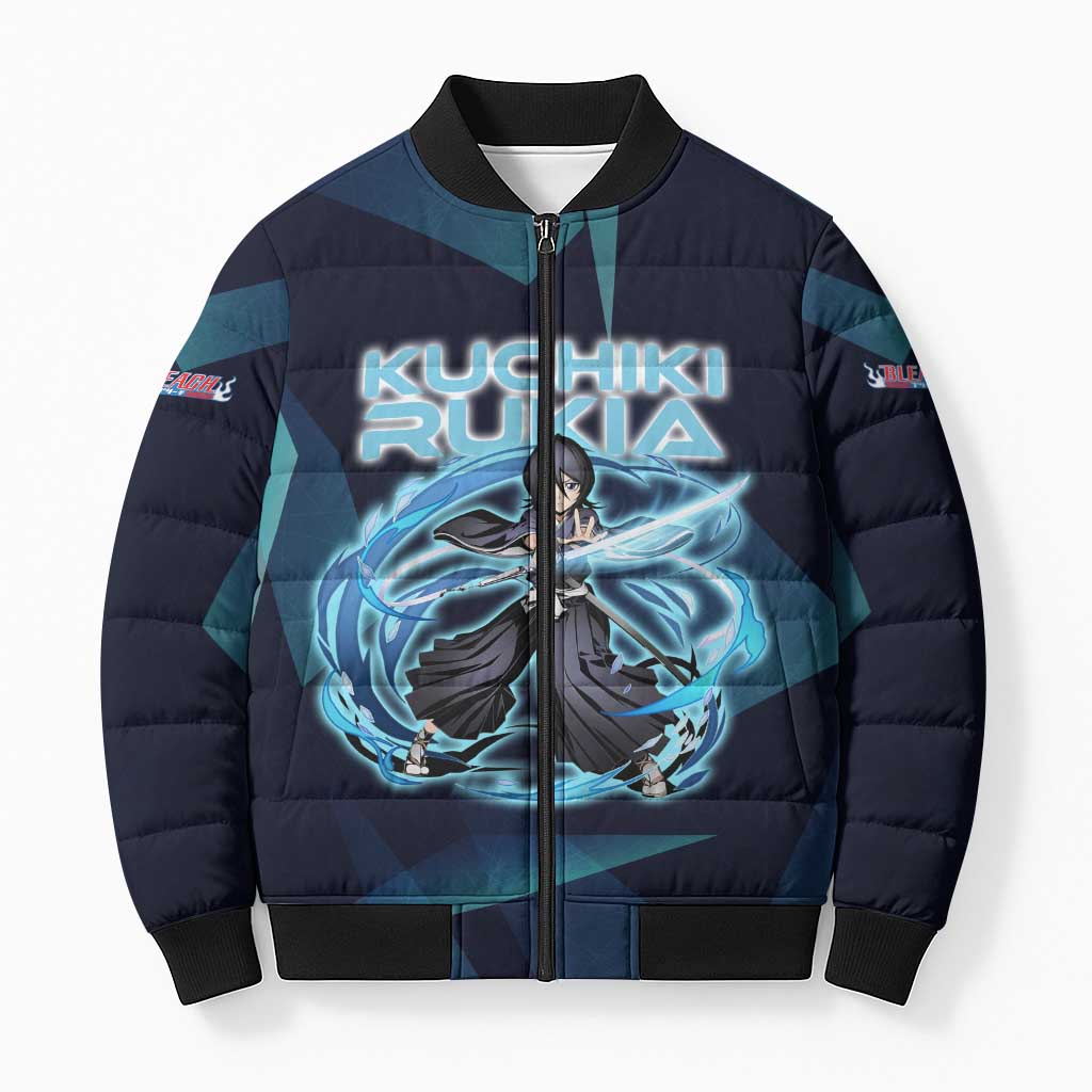 Kuchiki Rukia Bleach Bomber Puffer Jacket Frost Aura Anime Energy Style