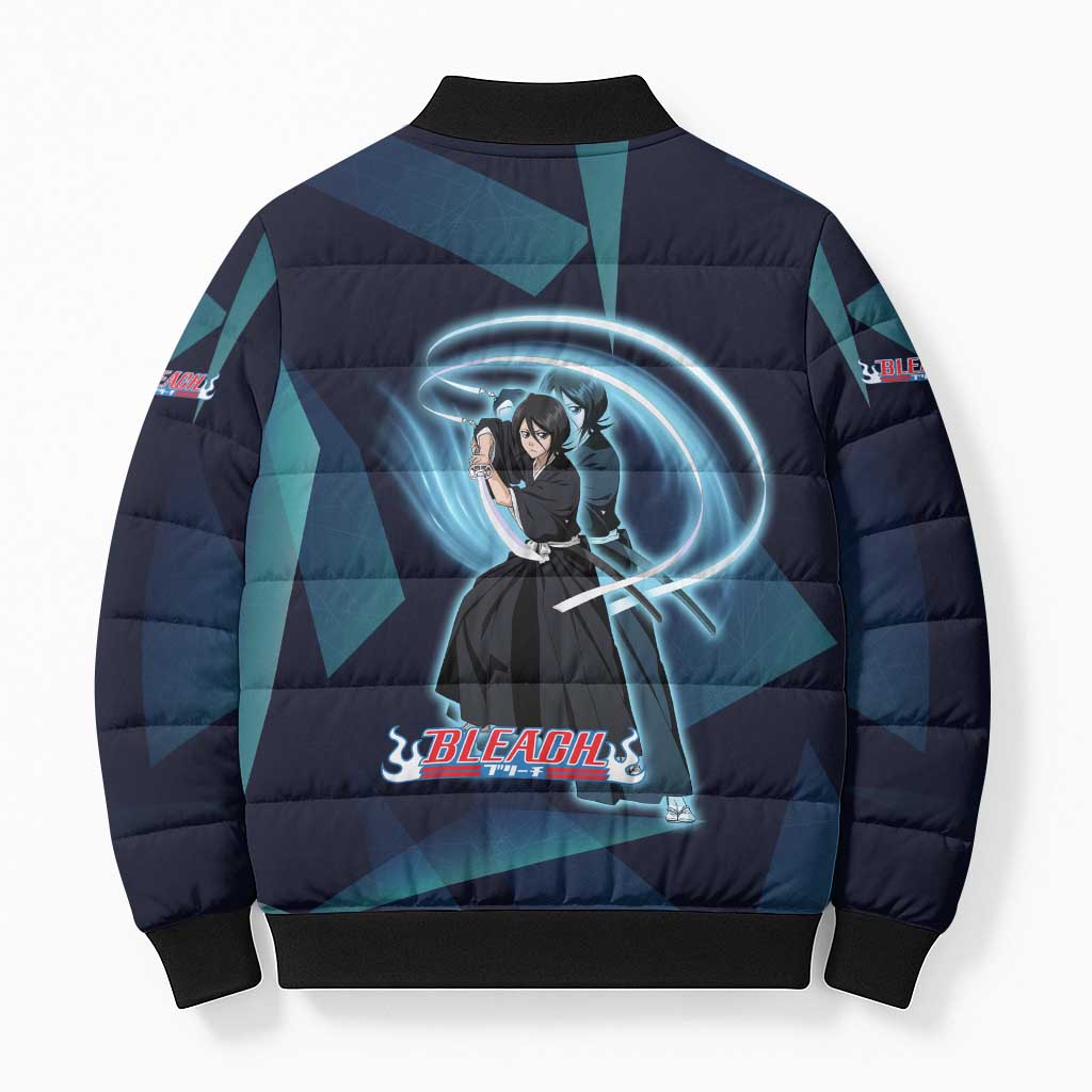 Kuchiki Rukia Bleach Bomber Puffer Jacket Frost Aura Anime Energy Style