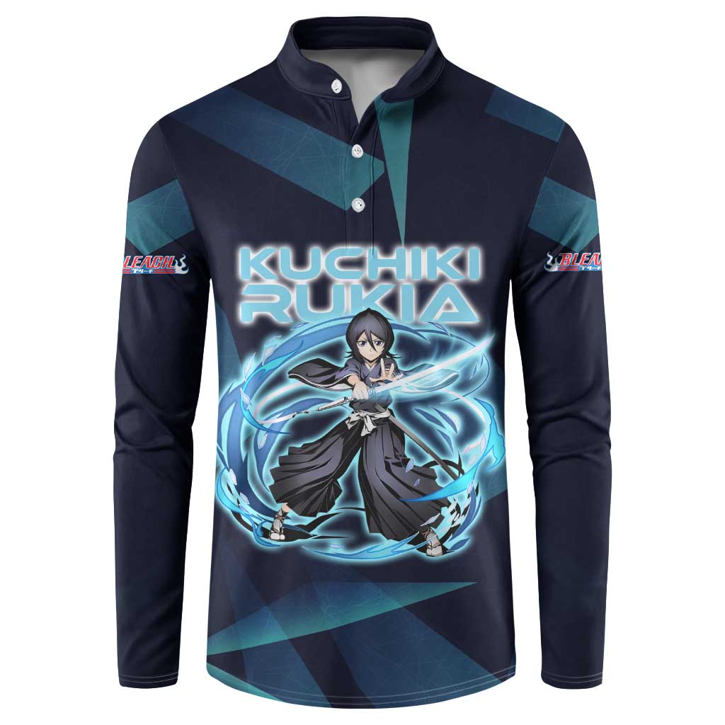 Kuchiki Rukia Bleach Button Sweatshirt Frost Aura Anime Energy Style