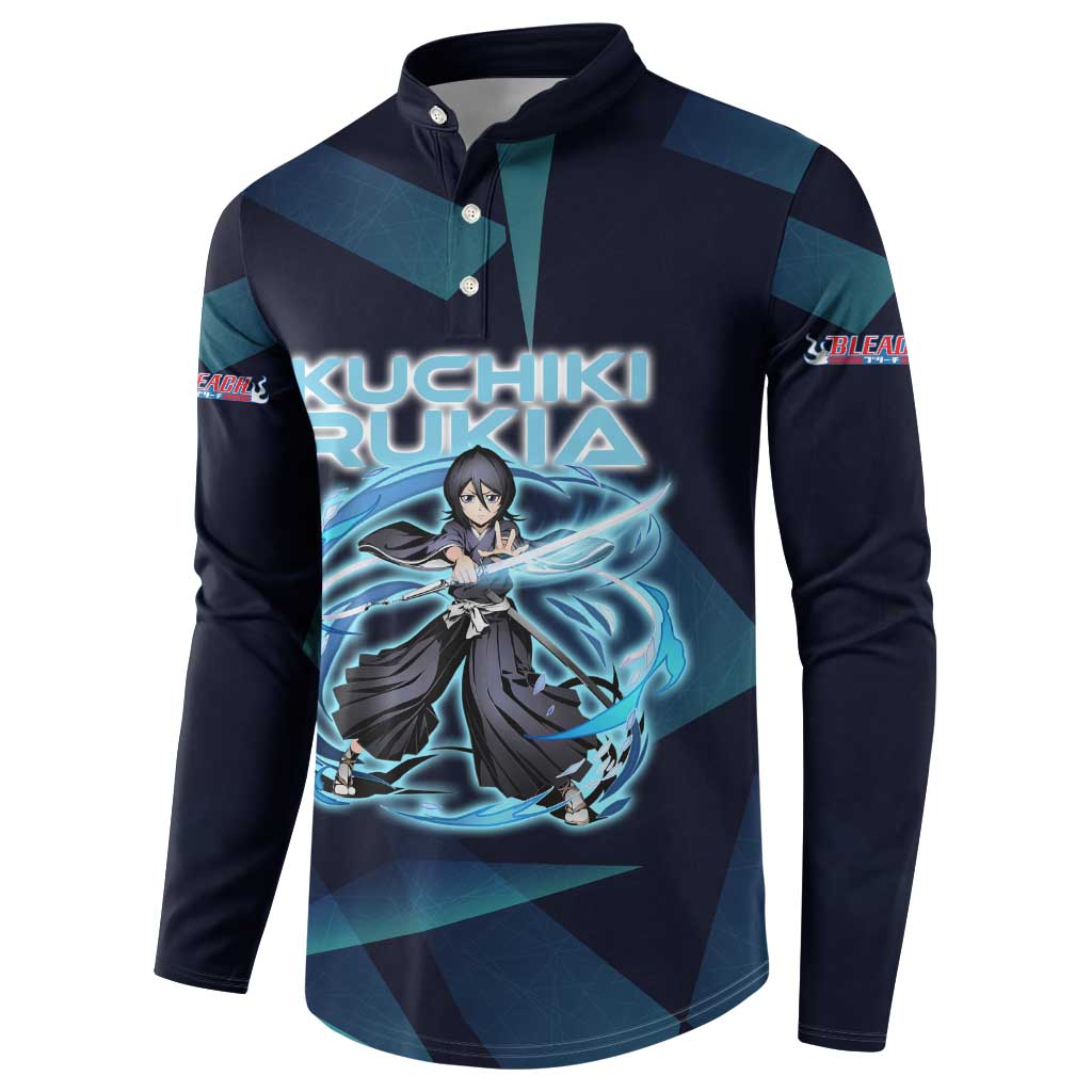 Kuchiki Rukia Bleach Button Sweatshirt Frost Aura Anime Energy Style