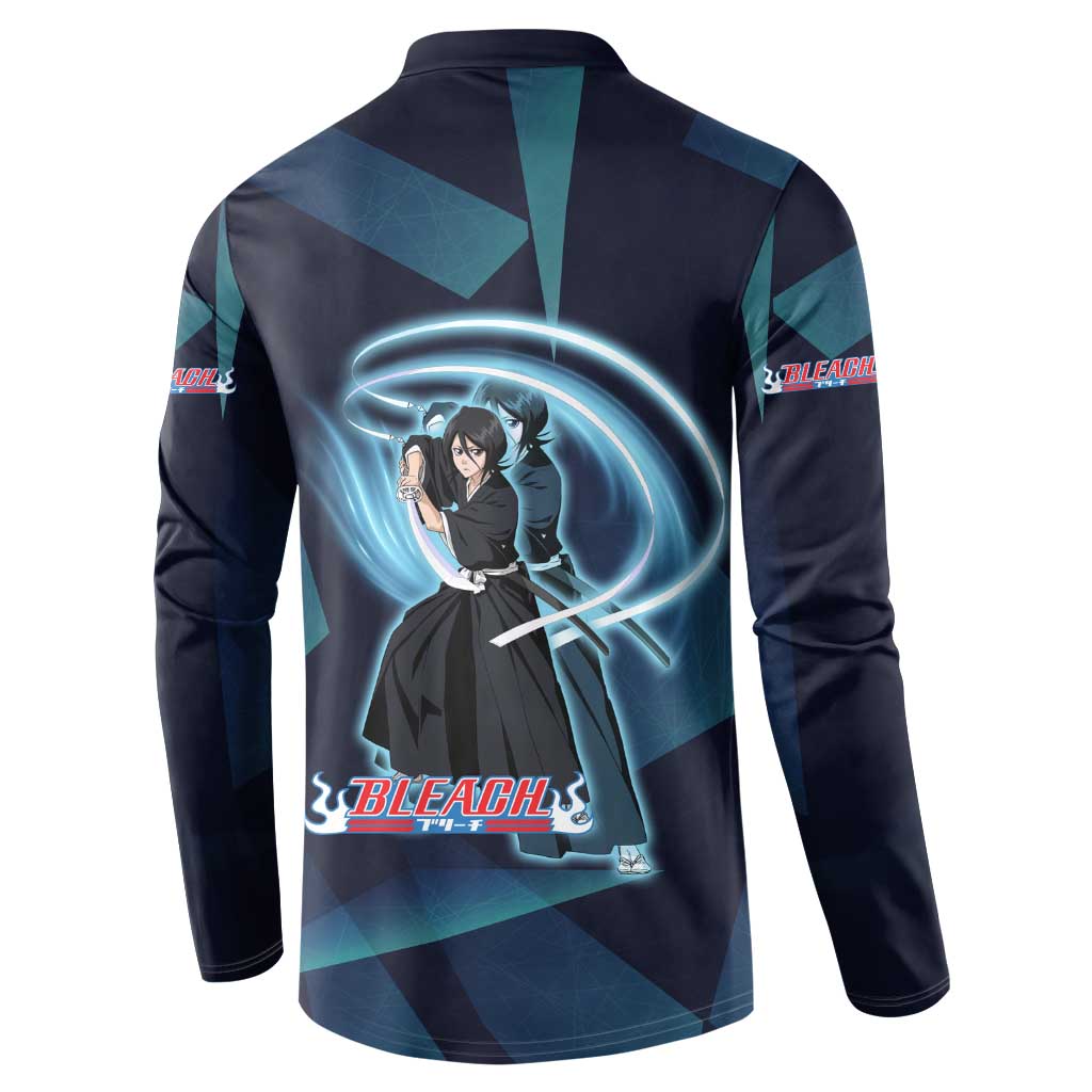 Kuchiki Rukia Bleach Button Sweatshirt Frost Aura Anime Energy Style