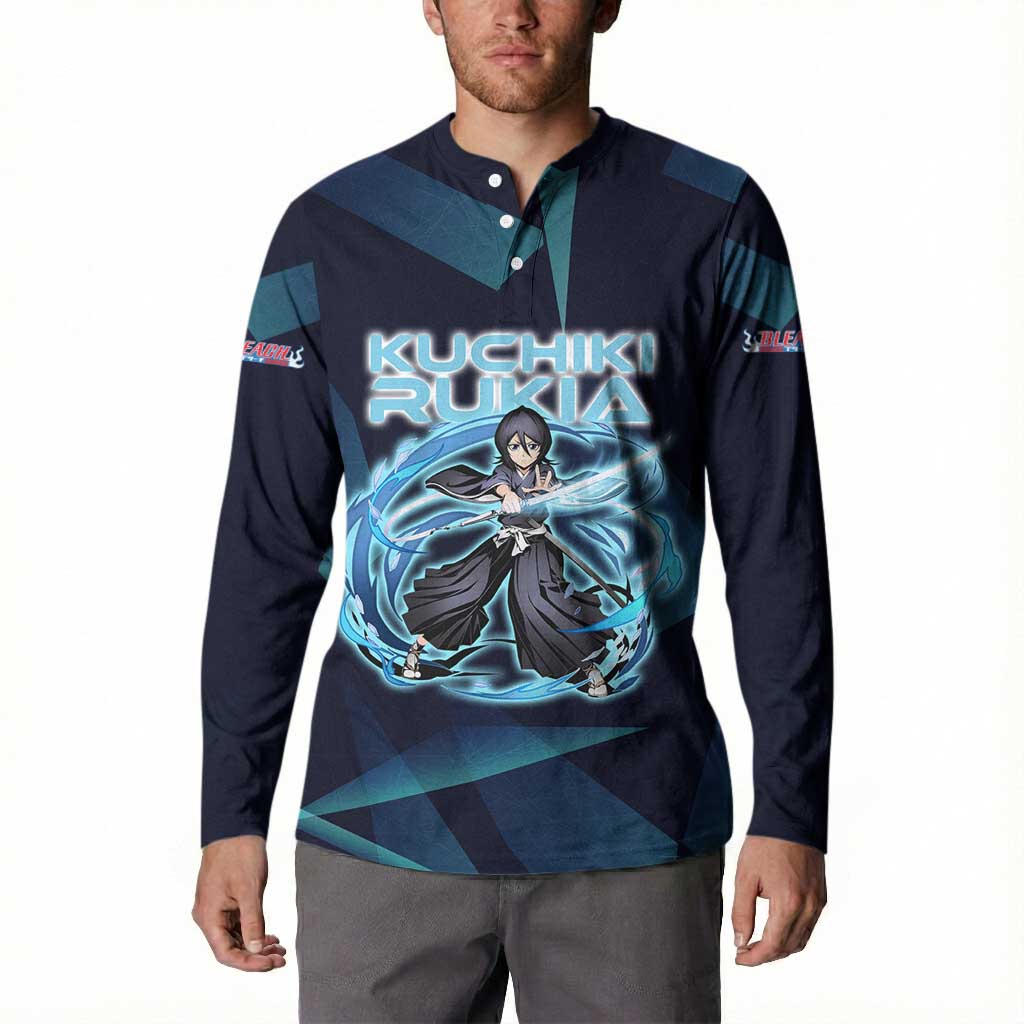 Kuchiki Rukia Bleach Button Sweatshirt Frost Aura Anime Energy Style
