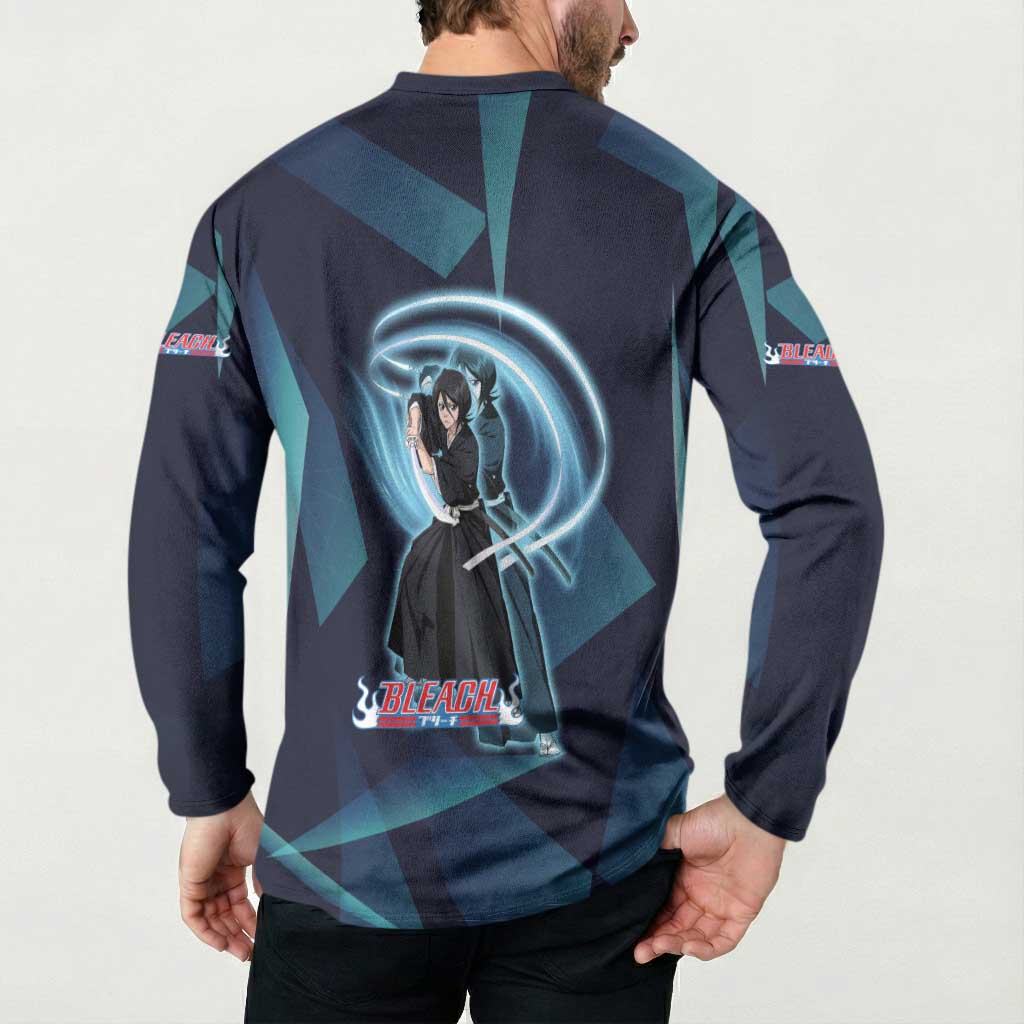 Kuchiki Rukia Bleach Button Sweatshirt Frost Aura Anime Energy Style