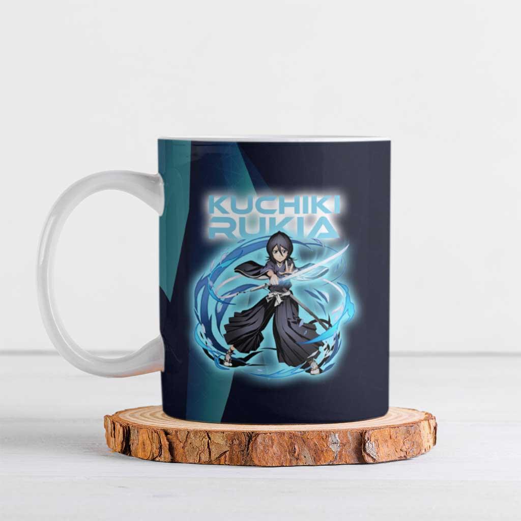 Kuchiki Rukia Bleach Ceramic Mug Frost Aura Anime Energy Style