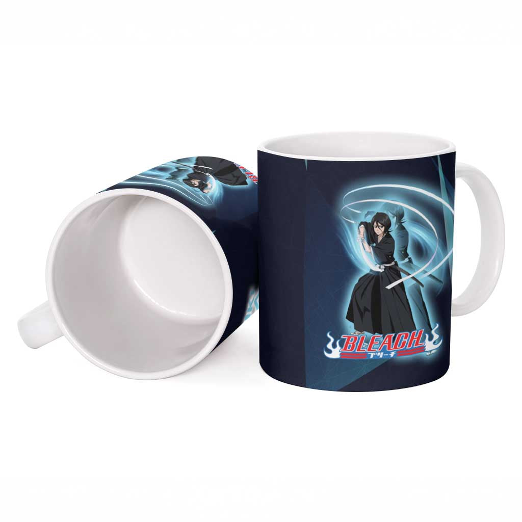 Kuchiki Rukia Bleach Ceramic Mug Frost Aura Anime Energy Style
