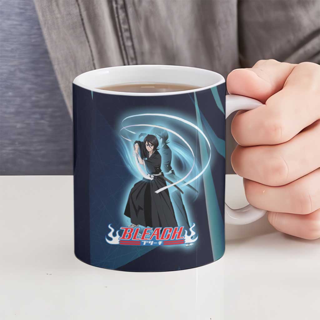 Kuchiki Rukia Bleach Ceramic Mug Frost Aura Anime Energy Style