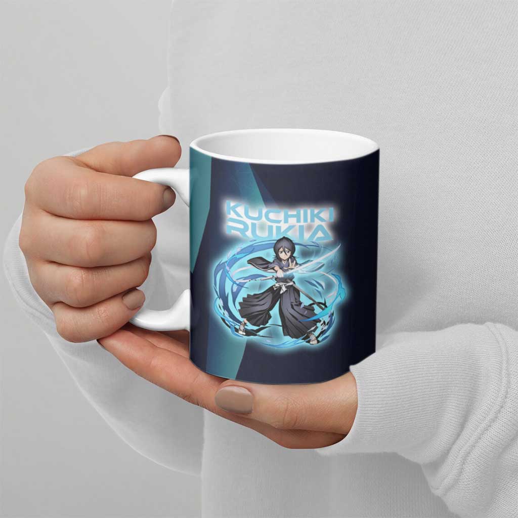 Kuchiki Rukia Bleach Ceramic Mug Frost Aura Anime Energy Style