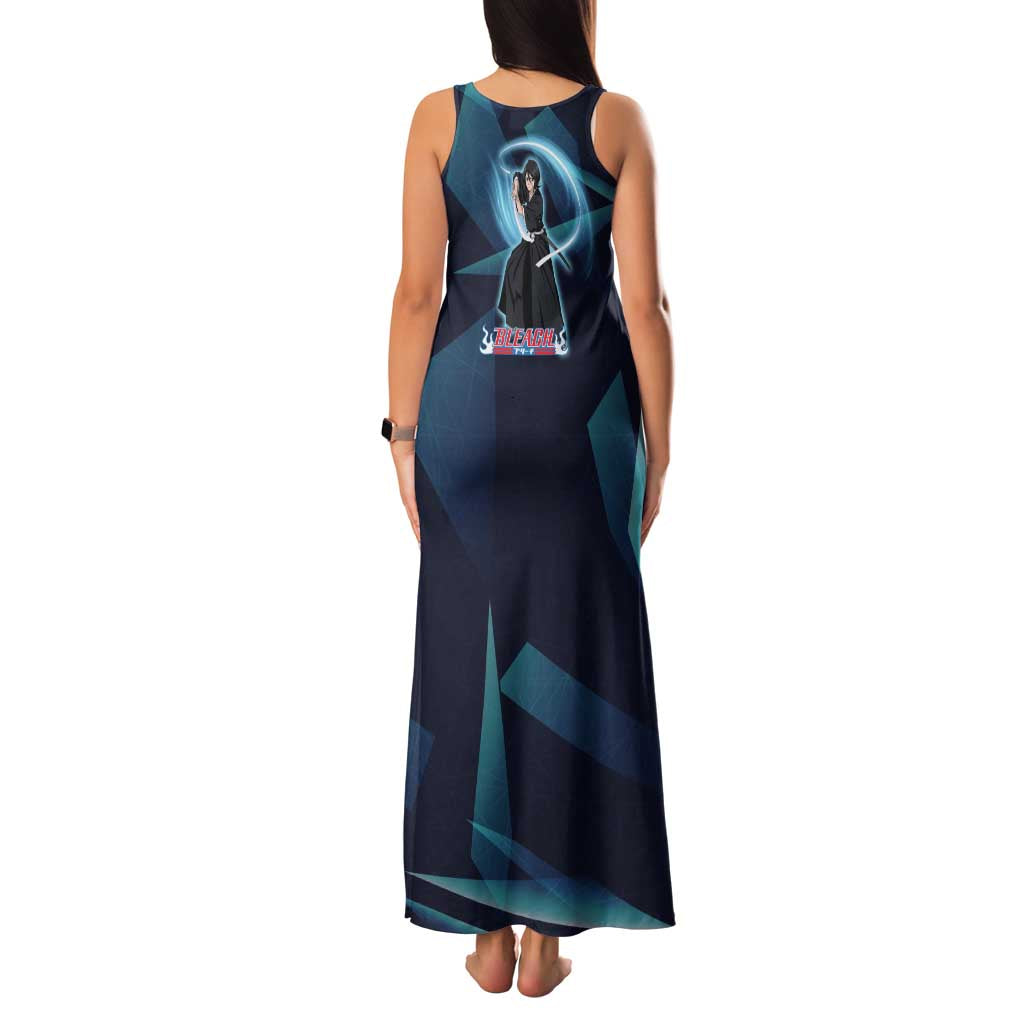 Kuchiki Rukia Bleach Family Matching Tank Maxi Dress and Hawaiian Shirt Frost Aura Anime Energy Style