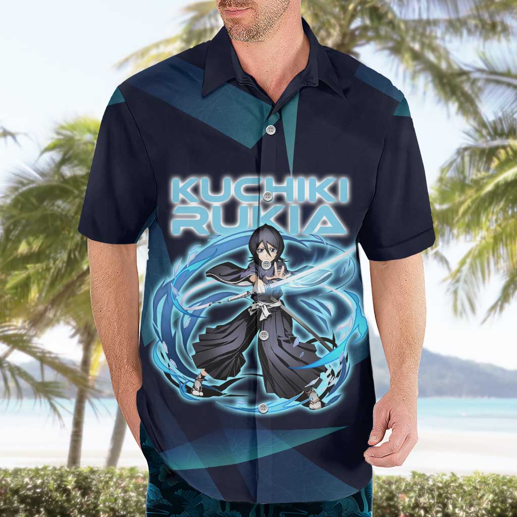 Kuchiki Rukia Bleach Hawaiian Shirt Frost Aura Anime Energy Style