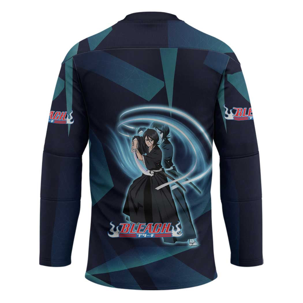 Kuchiki Rukia Bleach Hockey Jersey Frost Aura Anime Energy Style