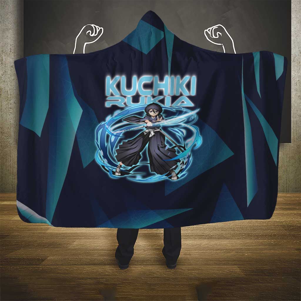 Kuchiki Rukia Bleach Hooded Blanket Frost Aura Anime Energy Style