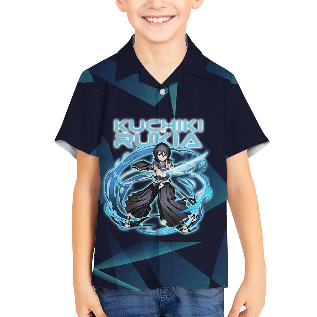 Kuchiki Rukia Bleach Kid Hawaiian Shirt Frost Aura Anime Energy Style