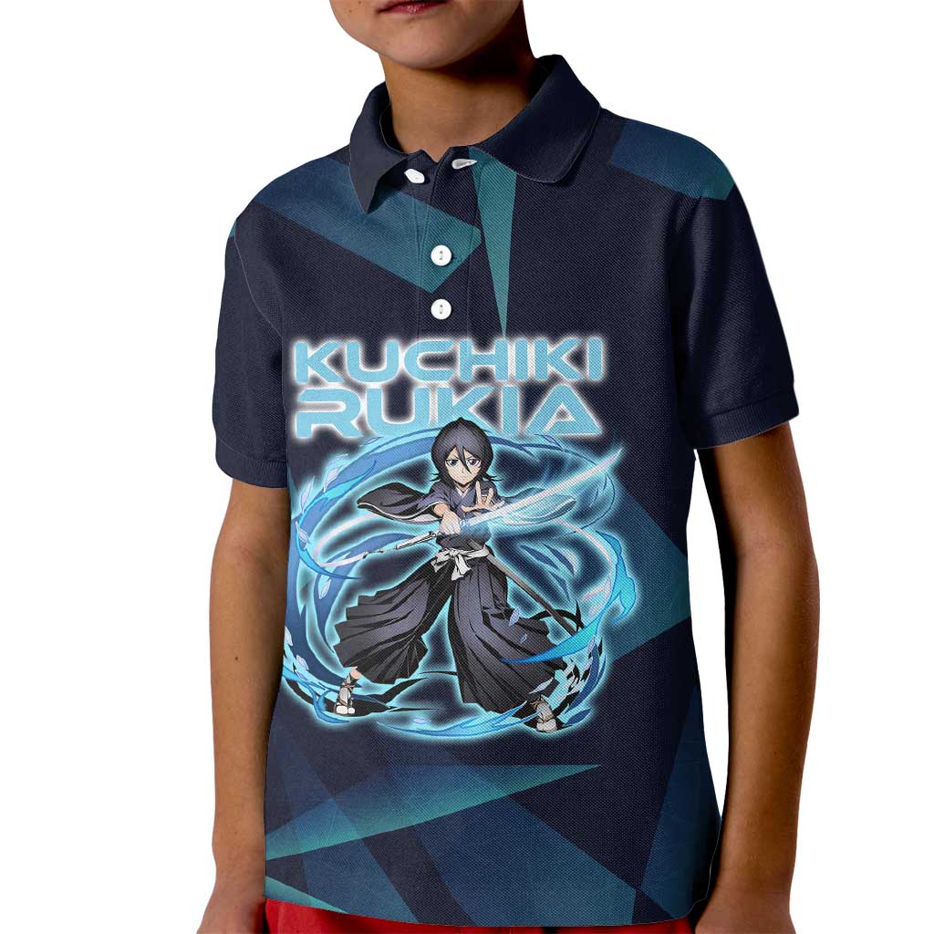 Kuchiki Rukia Bleach Kid Polo Shirt Frost Aura Anime Energy Style
