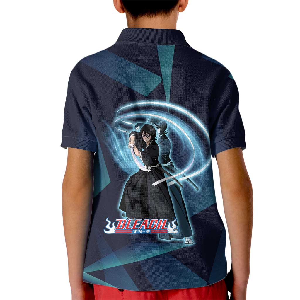 Kuchiki Rukia Bleach Kid Polo Shirt Frost Aura Anime Energy Style