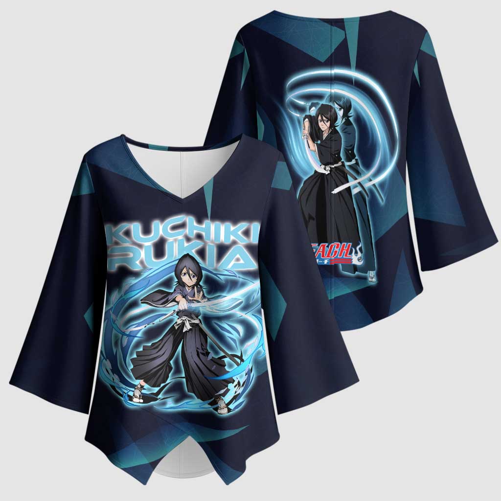 Kuchiki Rukia Bleach Kimono Sleeve Blouse Frost Aura Anime Energy Style