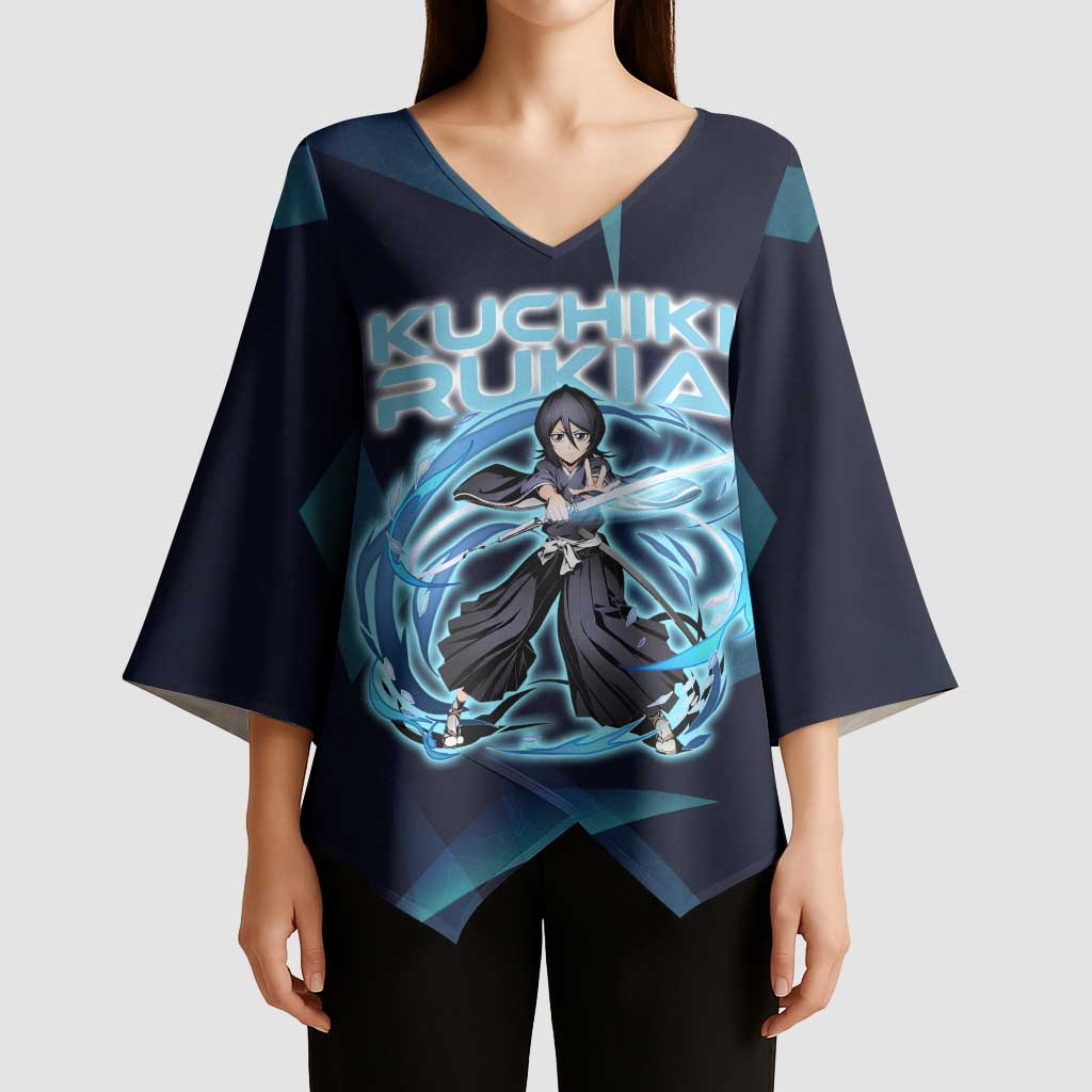 Kuchiki Rukia Bleach Kimono Sleeve Blouse Frost Aura Anime Energy Style
