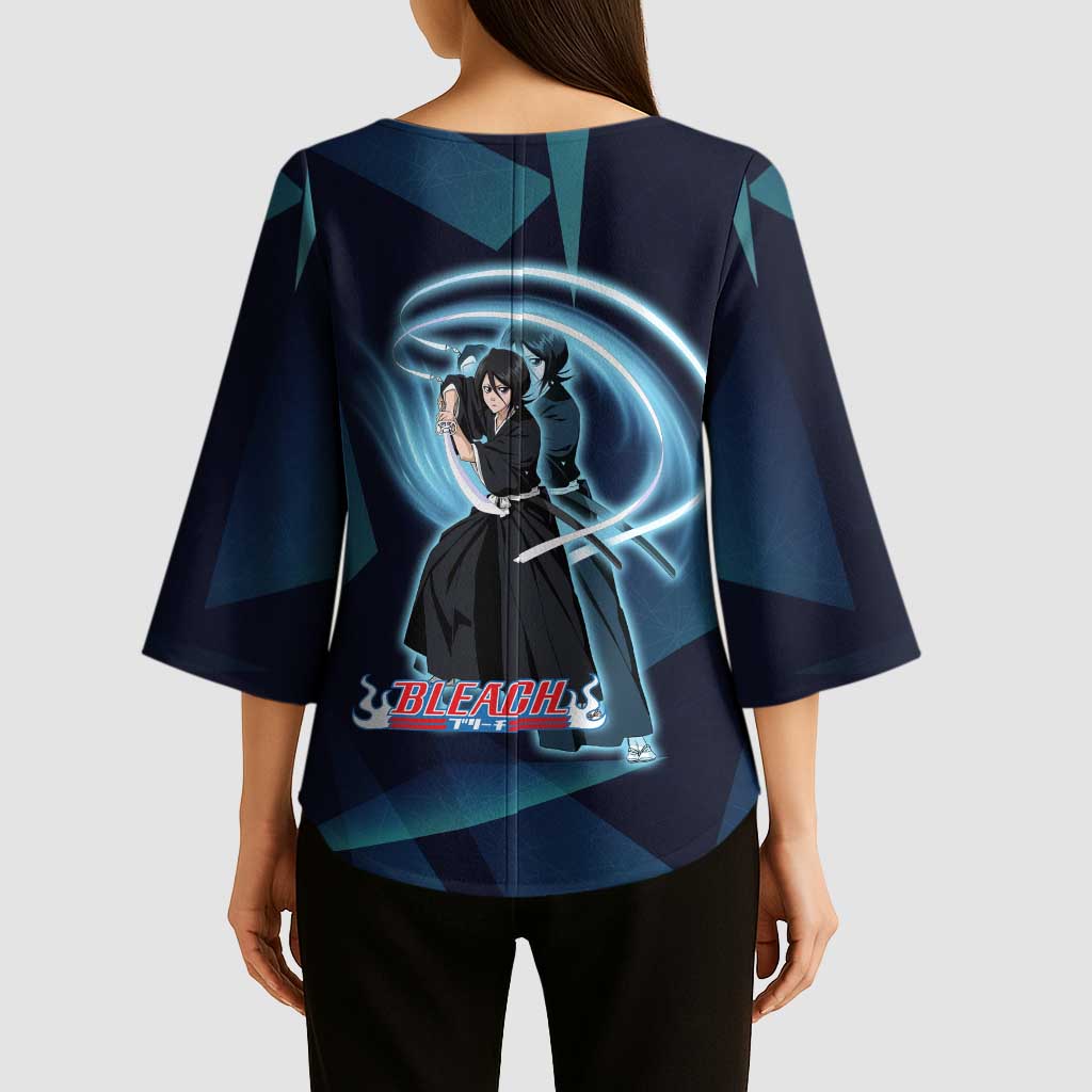 Kuchiki Rukia Bleach Kimono Sleeve Blouse Frost Aura Anime Energy Style