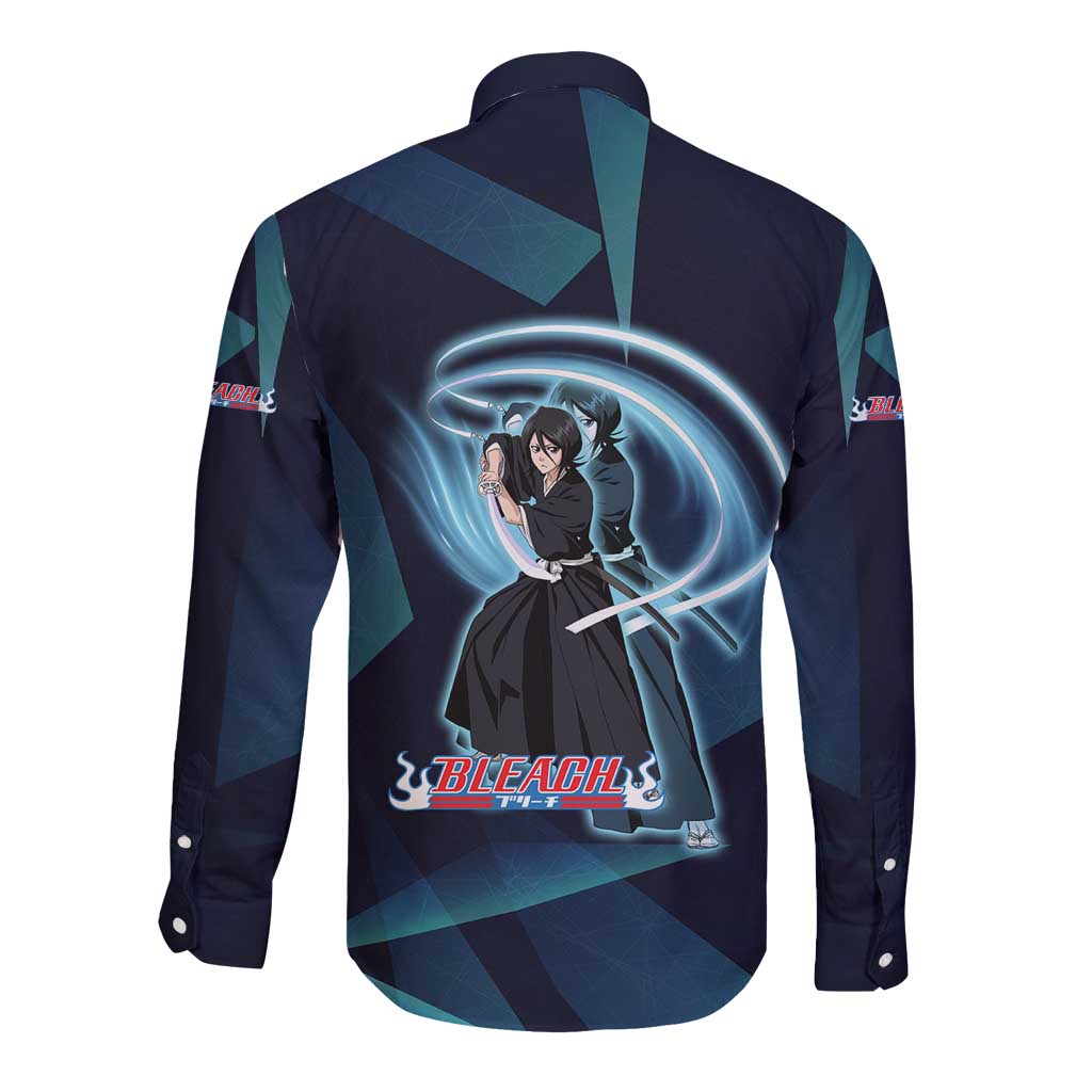 Kuchiki Rukia Bleach Long Sleeve Button Shirt Frost Aura Anime Energy Style